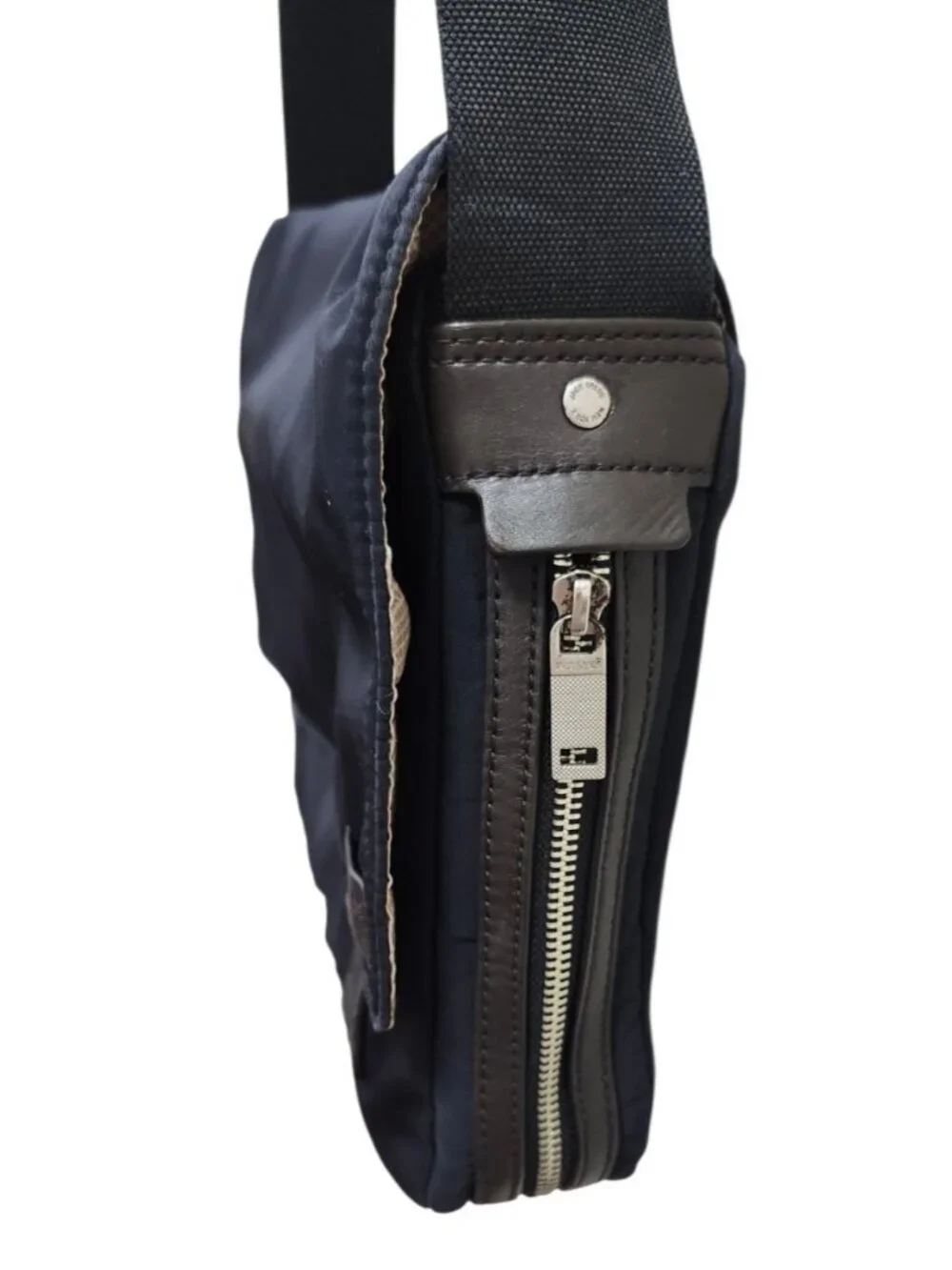 Jack Spade New York Navy Nylon Messenger Bag Crossbody Laptop Travel Work
